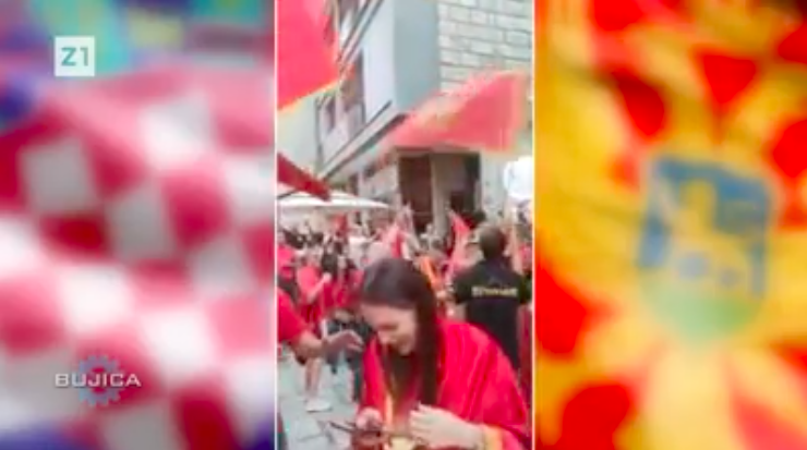 CETINJE SE ORI PJESMOM “SUDE MI” Crnom Gorom vijori hrvatska zastava