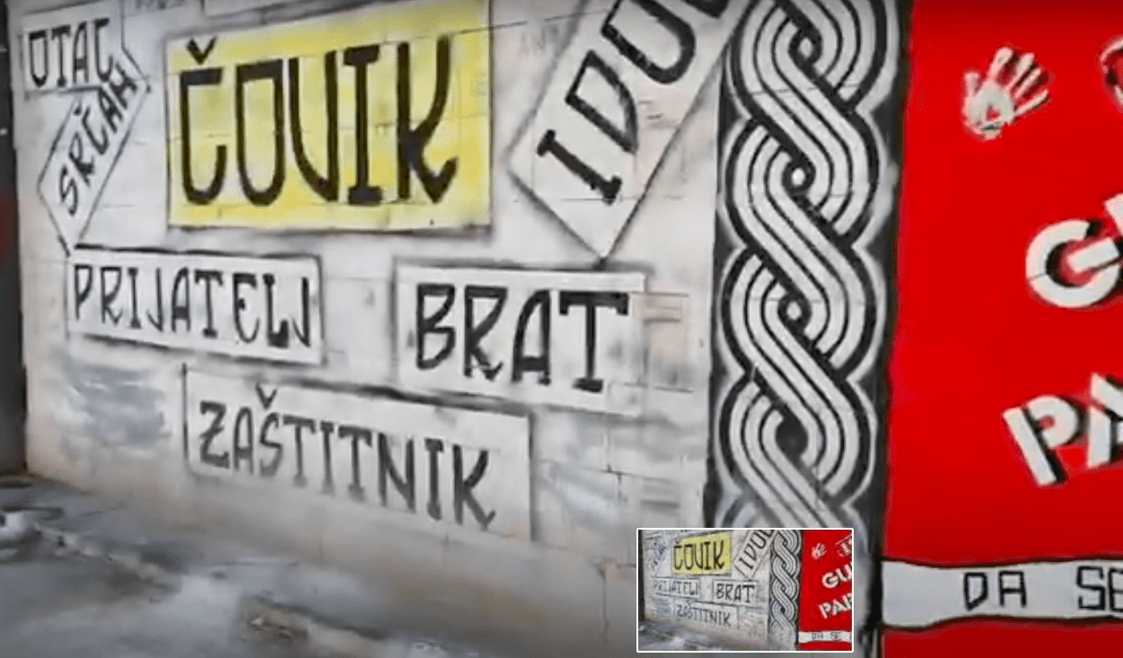 Torcidaši obnovili mural legendarnog torcidaša Žana Ojdanića