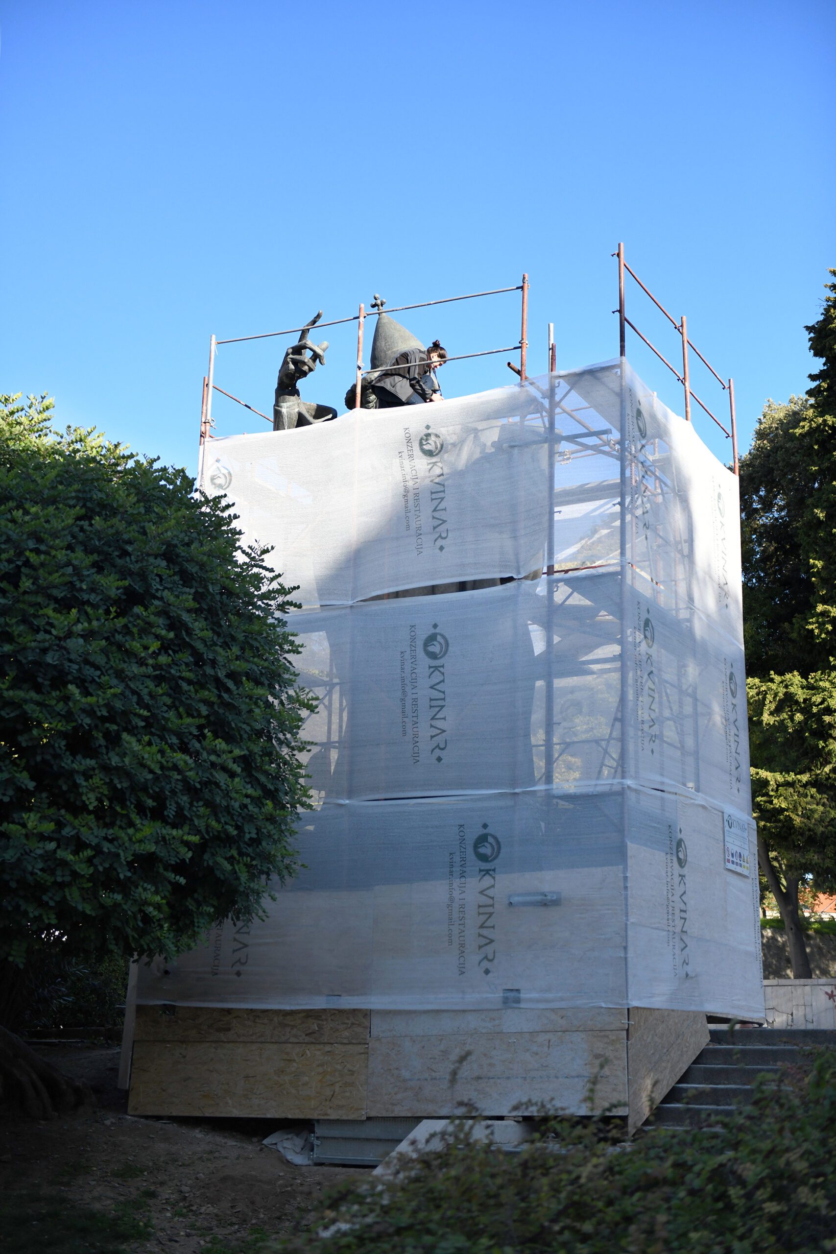 SPLIT Započeli konzervatorsko-restauratorski radovi na spomeniku Grguru Ninskom