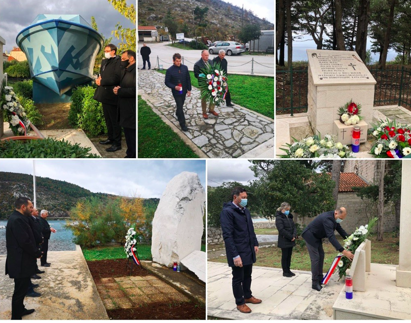 (FOTO) NEPOKORENI GRAD DUBROVNIK Položeni vijenci i upaljene svijeće povodom Dana dubrovačkih branitelja