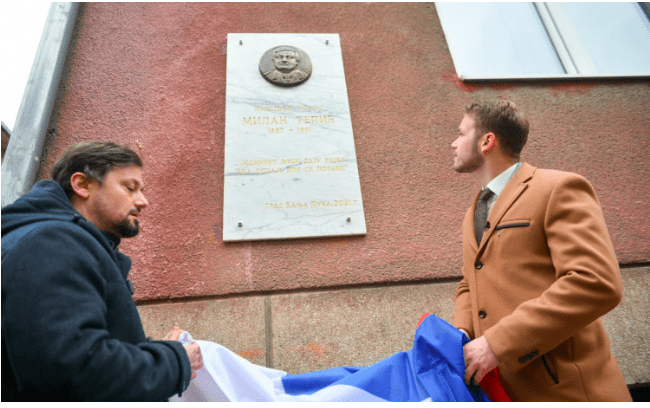 Ministarstvo branitelja reagiralo na otkrivanje spomen-ploče ratnom zločincu majoru JNA Milanu Tepiću