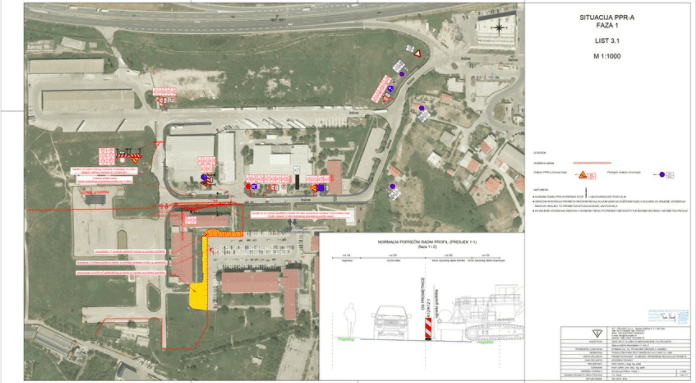 Tehnološki park Dračevac: Od ponedjeljka privremena regulacija prometa u krugu bivše vojarne