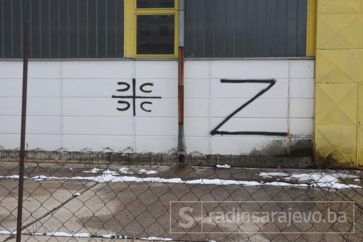 Ovo su naši susjedi: U Istočnom Sarajevu osvanuli grafiti podrške ruskoj agresiji