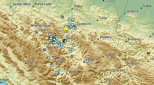Opet trese! BiH pogodio potres jačine 3,8 po Richteru