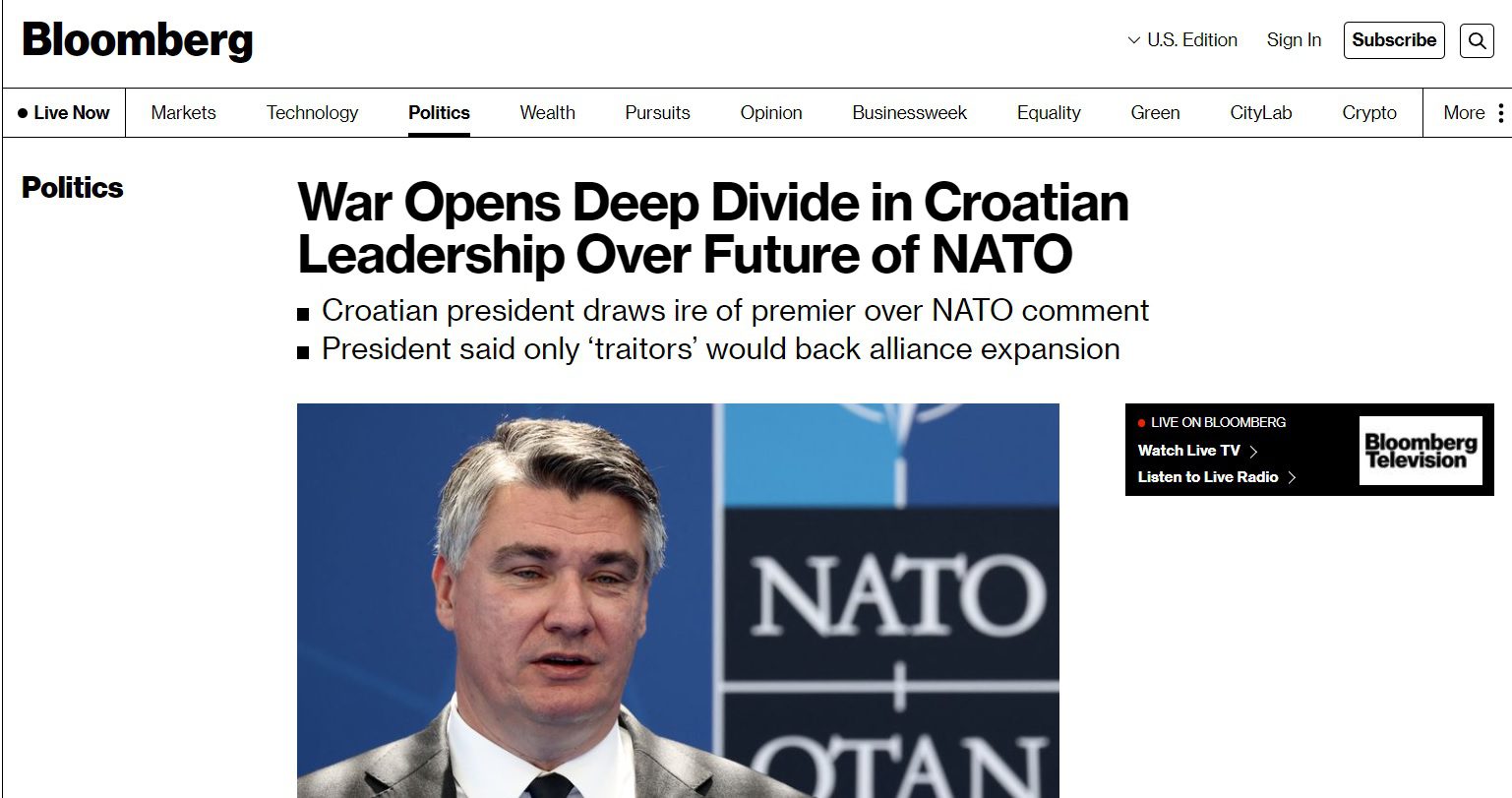 Glupiranje Plenkovića i Milanovića hit na Bloombergu, sad nam se čitav svijet smije