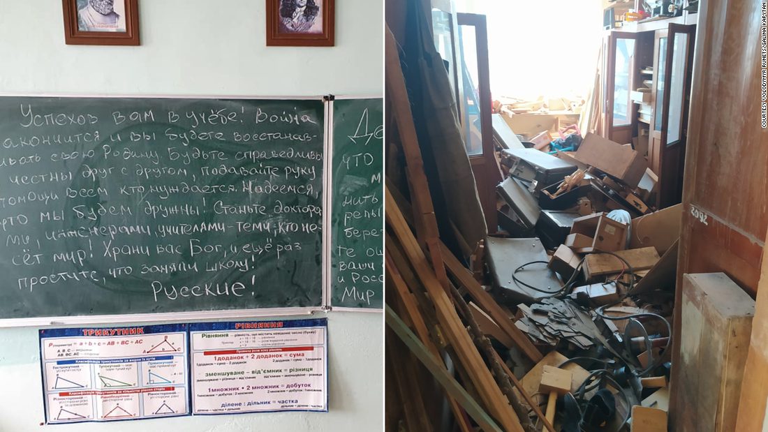 MORBIDNO Ruski vojnici uništili školu u Ukrajini, pa ostavili poruke mira