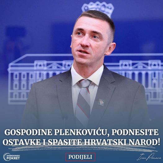 IZ DOMOVINSKOG POKRETA PORUČUJU: “Gospodine premijeru, podnesite ostavke i spasite hrvatski narod!”