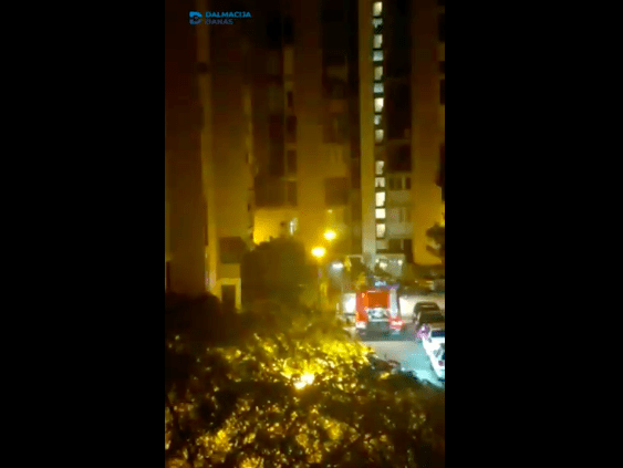 Gorjelo u Splitu u Doverskoj ulici