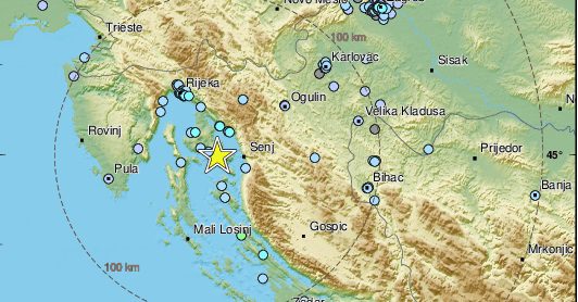 TRESE I U HRVATSKOJ Potres jačine 5.3 po Richteru zatresao otok Krk