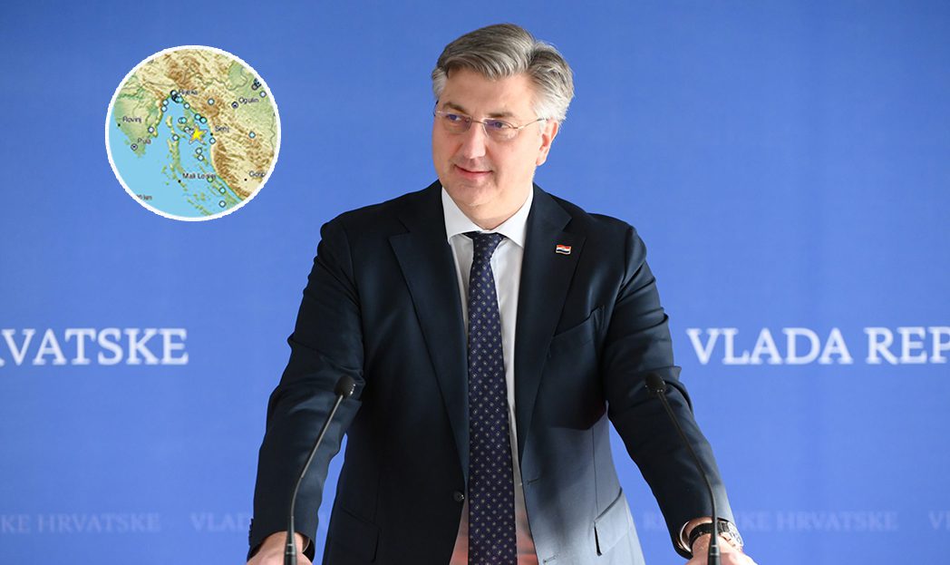 Plenković o potresu na Krku: Za sada nema dojava o ozbiljnijim štetama