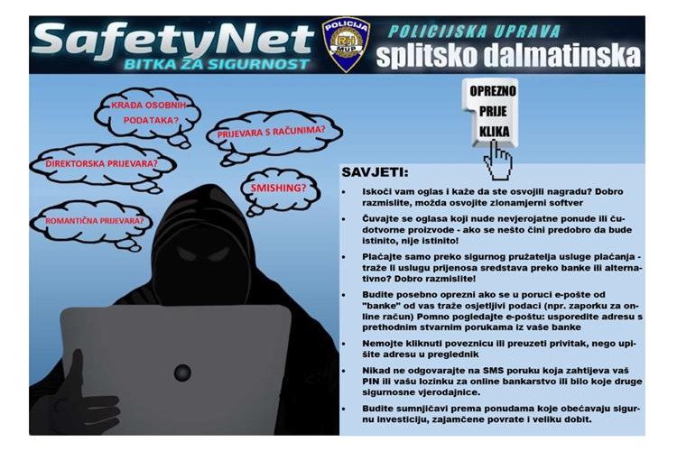 “SafetyNet-Bitka za sigurnost” u Kaštelima – informiranje građana o računalnoj sigurnosti