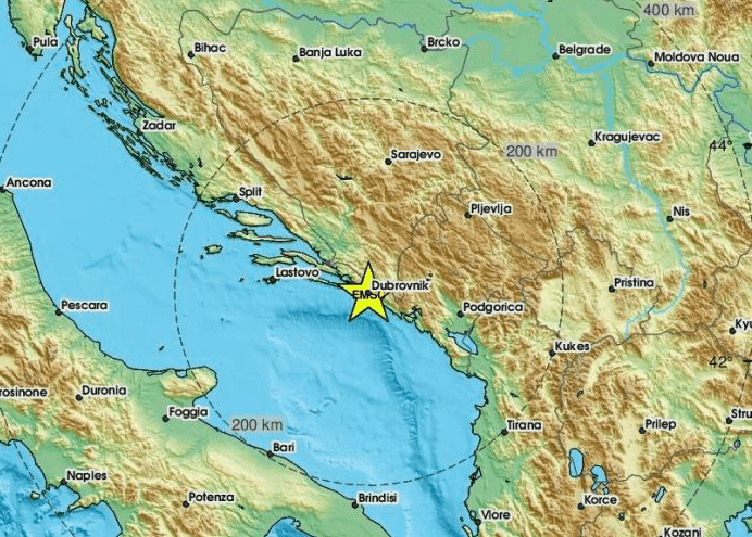 Dubrovnik zatresao kratak, ali prilično jak potres