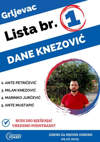 Domovinski pokret SDŽ u Podstrani dobio preko 14 posto podrške na izborima za mjesne odbore