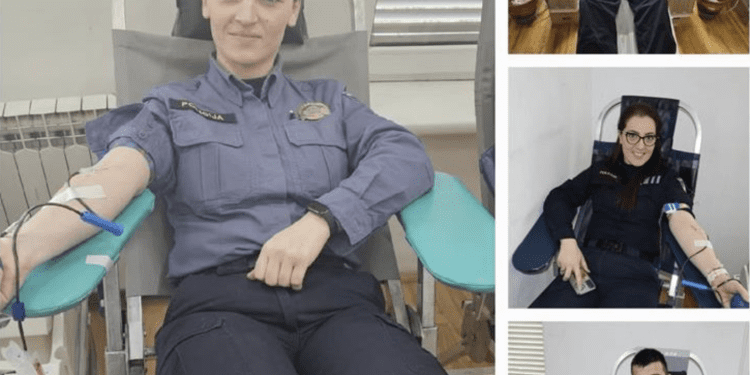 KDDK Policijske uprave splitsko-dalmatinske organizirao prvu ovogodišnju akciju dobrovoljnog darivanja krvi.