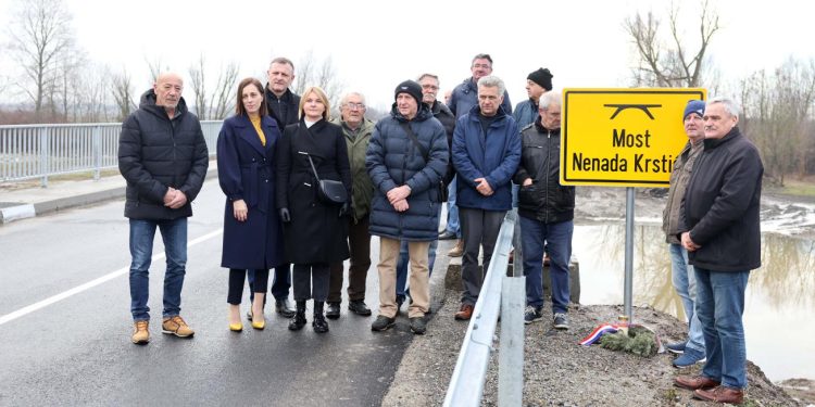 Novi most na Vuki između Ernestinova i Petrove Slatine dobio ime po stradalom mladom hrvatskom branitelju