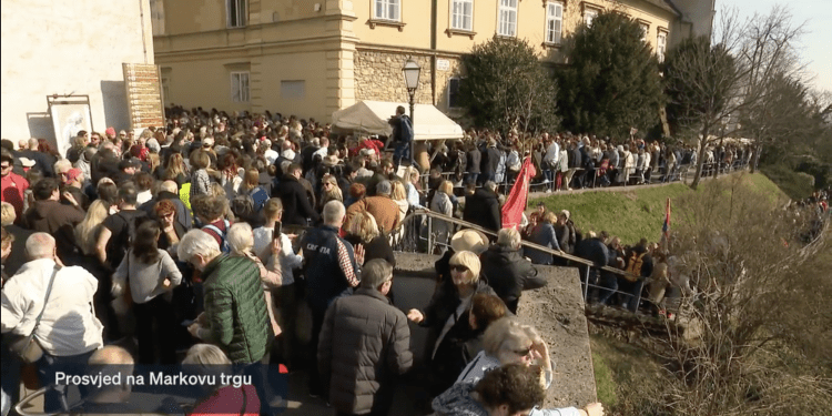 Ljevica spremna na nove prosvjede ako saborska većina danas ne prihvati raspuštanje Sabora