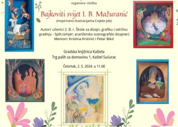 Izložba srednjoškolaca “Bajkoviti svijet I. B. Mažuranić” u Gradskoj knjižnici Kaštela u Sućurcu