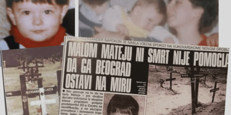 “MAMA NE VIDIM NEBO” Beograd iskoristio čak i smrt nevinog vukovarskog dječaka Mateja