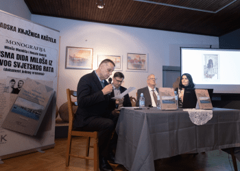 GRADSKA KNJIŽNICA KAŠTELA U KAŠTEL SUĆURCU PREDSTAVILA MONOGRAFIJU “Pisma dida Miloša” iz Prvog svjetskog rata : dokument jednog vremena