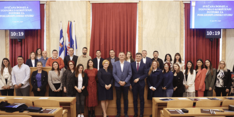Osječko-baranjska županija dodijelila 122 potpore za poslijediplomski studij