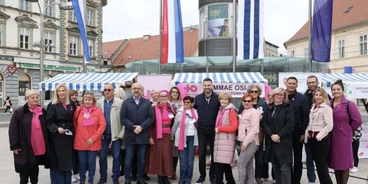 OBILJEŽEN DAN RUŽIČASTE VRPCE: Onkološkim bolesnicima besplatan prijevoz do KBC-a Osijek