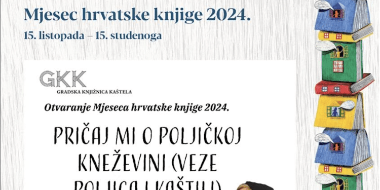 Mjesec hrvatske knjige u Gradskoj knjižnici Kaštela prepun priča i aktivnosti