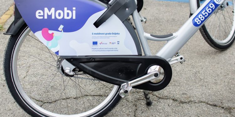 DANI OTVORENIH VRATA EU PROJEKATA: Osječanima sutra 100 besplatnih minuta vožnje eMobi javnim biciklima