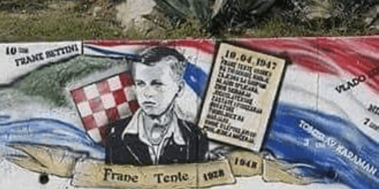 ZBOG HRVATSKE ZASTAVE IZGUBIO ŽIVOT Frane Tente izgubio je život jer je izvjesio hrvatsku zastavu na Marjanu