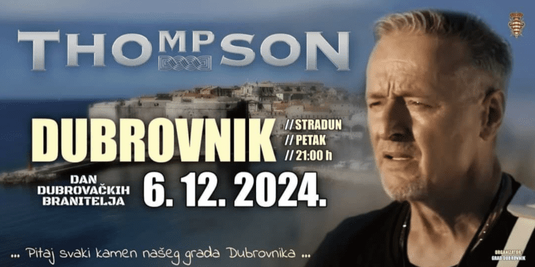 Dubrovački branitelji obilježavaju svoj dan uz Marka Perkovića Thompsona