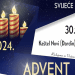 Paljenje prve adventske svijeće na adventskom vijencu u Đardinu u Kaštel Novom