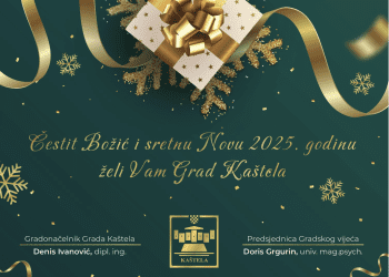 Gradonačelnik Kaštela i predsjednica Gradskog vijeća čestitali Božić