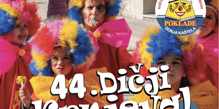 44. Dječji krnjeval u organizaciji KKU Poklade Donja Kaštela