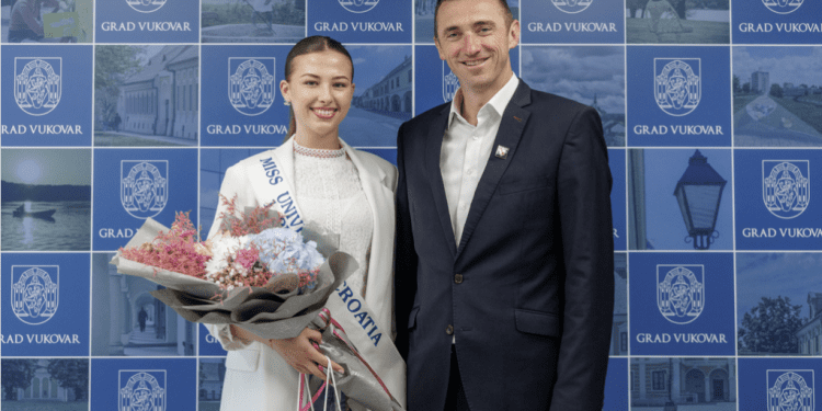 “Vukovarka Lea Turkalj – ponos grada: Gradonačelnik Penava ugostio prvu pratilju Miss Universe Hrvatske 2025.”
