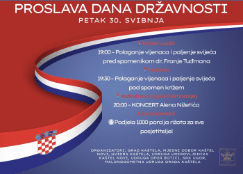 Kaštela svečano obilježavaju Dan državnosti: Program za pamćenje uz zajedništvo i glazbu