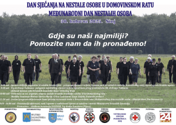 Sinj domaćin Dana sjećanja na nestale: Obitelji već 34 godine traže istinu o svojim najmilijima