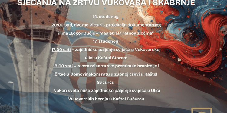 Kaštela odaju počast žrtvama Domovinskog rata i herojima Vukovara i Škabrnje