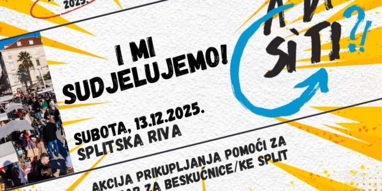 “A di si ti?!” ponovno na Rivi – više od 550 volontera sudjeluje u najvećoj humanitarnoj akciji u Splitu