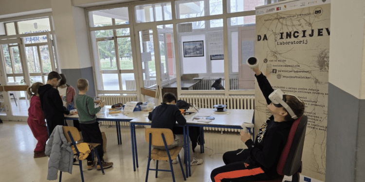 Učenje kroz igru: Da Vincijev kutak za osnovnoškolce u Splitu i Zagrebu