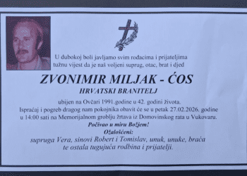 Vukovar pamti, domoljubna Hrvatska se klanja: Posmrtni ostaci Zvonimira Miljka – Ćosa konačno nalaze mir