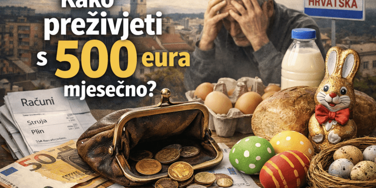 Uskrsni “dar” od 50 eura: Kako preživjeti s 500 eura mjesečno u Hrvatskoj?