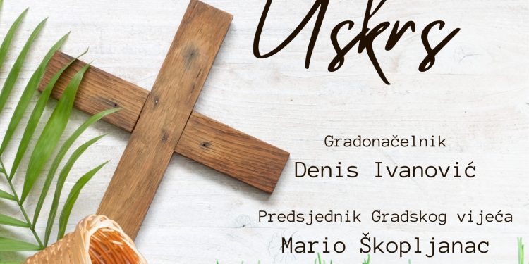 Gradonačelnik Kaštela Denis Ivanović i predsjednik Gradskog vijeća Mario Škopljanac uputili uskrsnu čestitku građanima