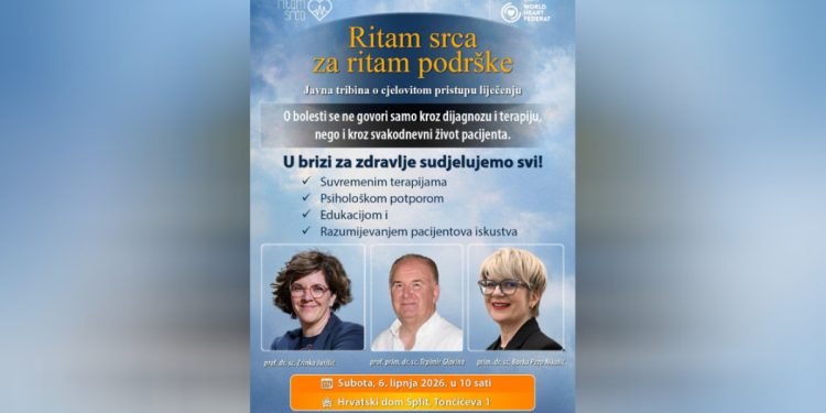 “Ritam srca za Ritam podrške”: U Splitu javna tribina posvećena holističkom pristupu pacijentima