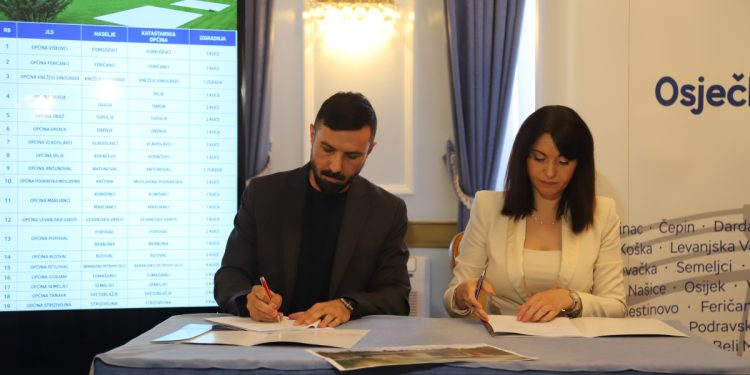 Potpisan ugovor o projektiranju kuća i višestambenih zgrada u sklopu programa “Naša Slavonija i Baranja – naš dom”