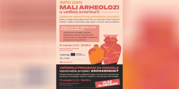 Projekt ARCHAEODIGIT dovodi male arheologe u kaštelanski dvorac Vitturi