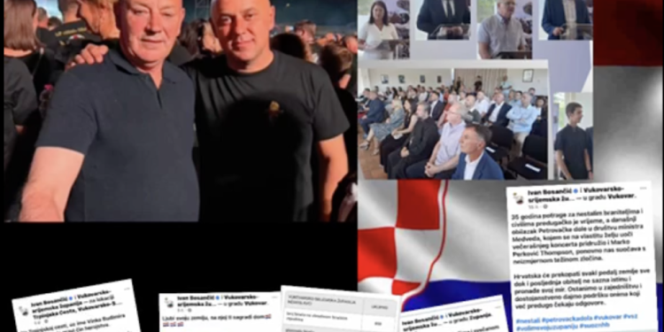 Licemjerje jednog župana: Bosančić u Negoslavcima na fešti, u Vukovaru na Thompsonu – zašto šuti o posjeti mjestu gdje su mučeni Hrvati?