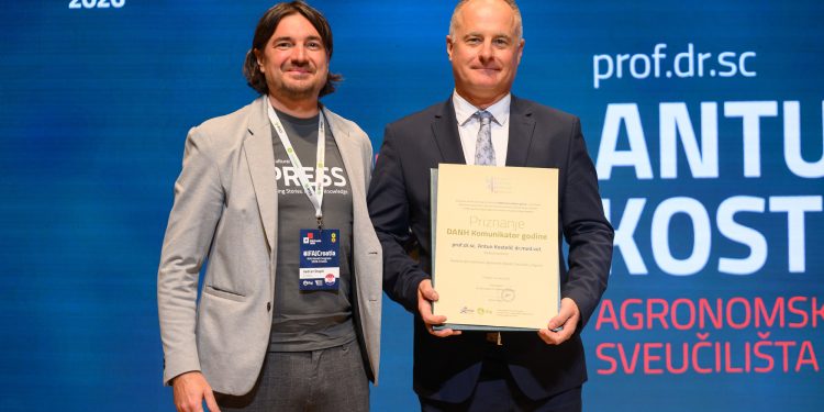 Profesor Antun Kostelić dobitnik priznanja DANH Komunikator godine 2026.